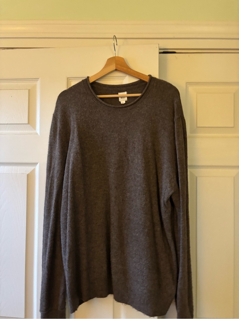 GAP Men's Crewneck Merino Sweater in Brown